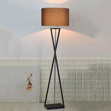 Modern Black Tripod Floor Lamp with Iron