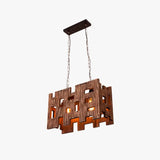 Vintage Wooden Pendant Retro Lighting for Restaurant