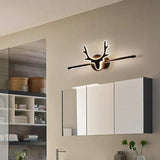 Nordic Black Antler Bathroom Mirror Light