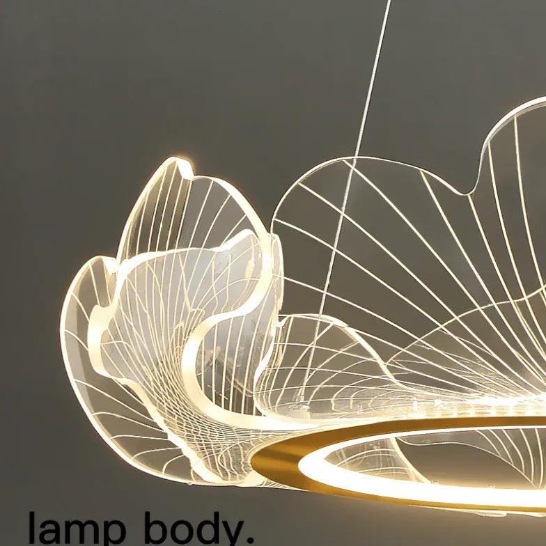 Delicate Petals Gold LED Pendant Light - Clowas