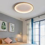 Depression Neutral Modern Wooden Flush Ceiling Lights - Clowas