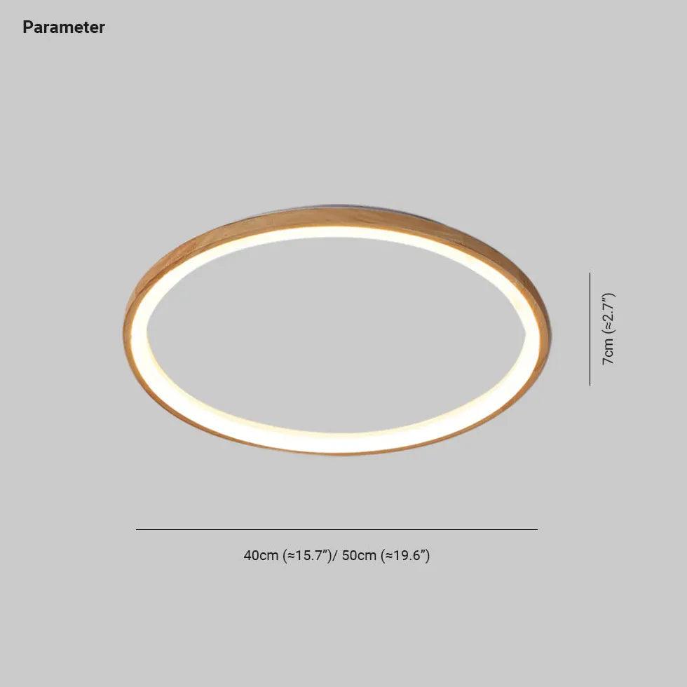 Depression Neutral Modern Wooden Flush Ceiling Lights - Clowas