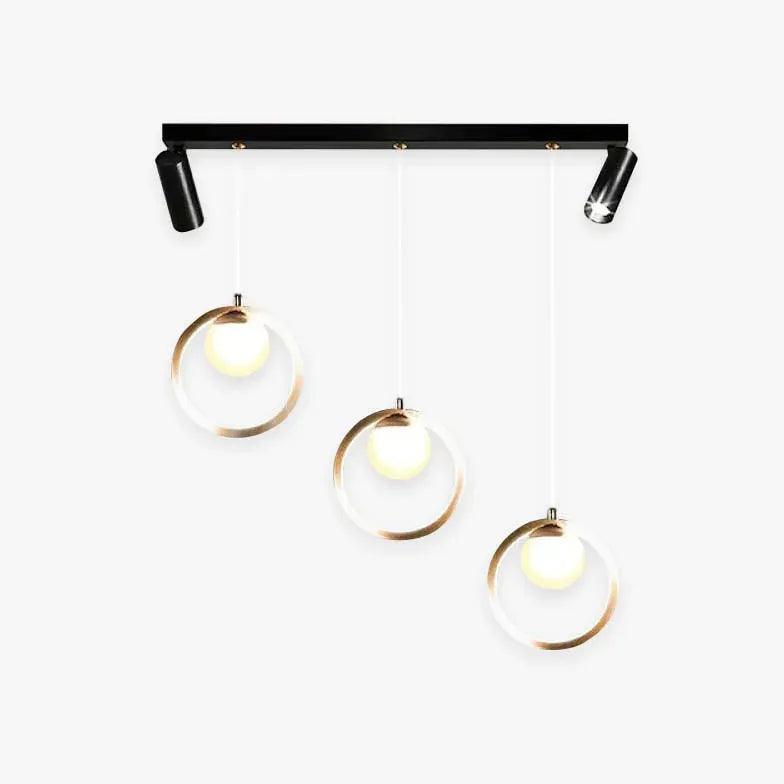 Dimming Ring Glass Kitchen Pendant Light - Clowas