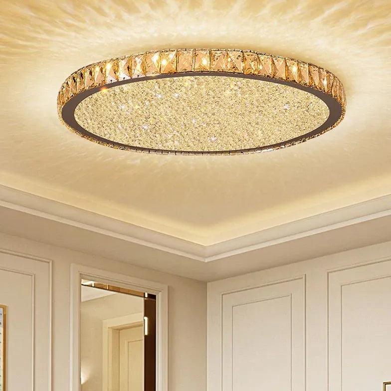 Disc Crystal Modern Luxury Ceiling Light - Clowas