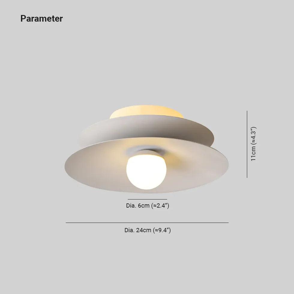 Disc-Shaped Minimalist Modern Ceiling Light - Clowas