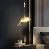 Dolphin Design Modern Minimalist Bedroom Pendant Light - Clowas