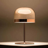 Domed Shade Metallic Gloss Minimalist Table Lamp - Clowas