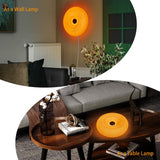 Nordic Doughnut Style Orange Glass Wall Light