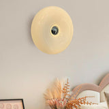 Nordic Doughnut Style Orange Glass Wall Light