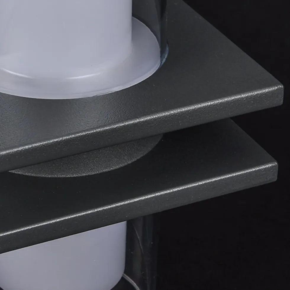 Double Glass Black Up and Down Lights - Clowas