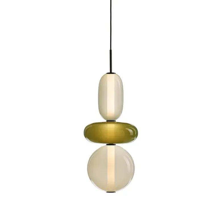Double Layer Elliptical Ball Modern Pendant Light - Clowas