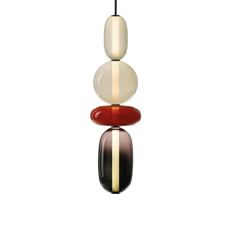 Double Layer Elliptical Ball Modern Pendant Light - Clowas