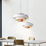 Double Layer Lampshade LED Modern Pendant Light - Clowas