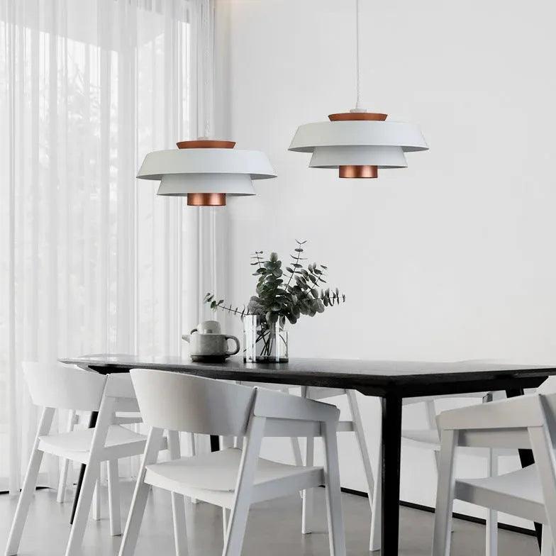 Double Layer Lampshade LED Modern Pendant Light - Clowas