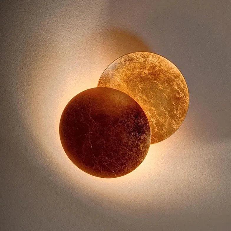 Double Moon Round LED Modern Wall Light - Clowas