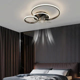 Double Ring Modern LED Ceiling Fan Light - Clowas