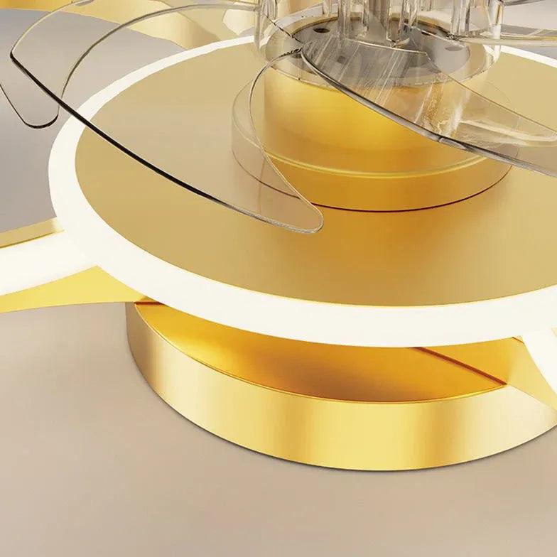 Double Ring Modern LED Ceiling Fan Light - Clowas