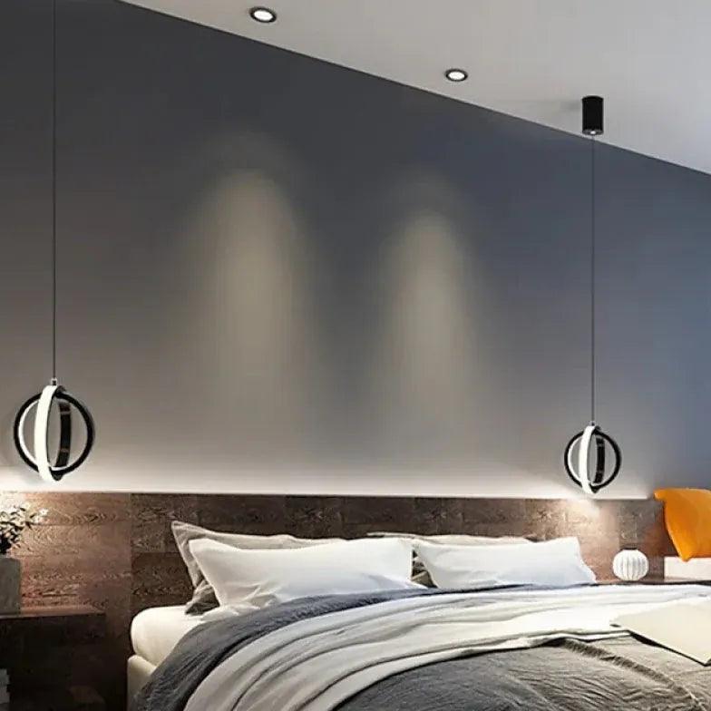 Double Ring Stereo Bedroom LED Pendant Light - Clowas