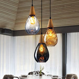 Vintage Glass Pendant Lighting for Dining Room Table