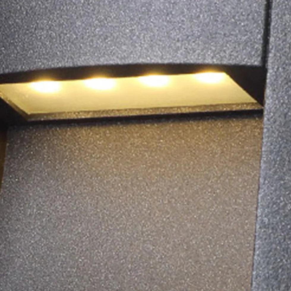 Downward Illumination Black Step Outdoor Lights - Clowas