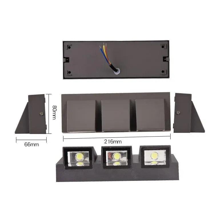Driveway Wall Lights Modern Black - Clowas