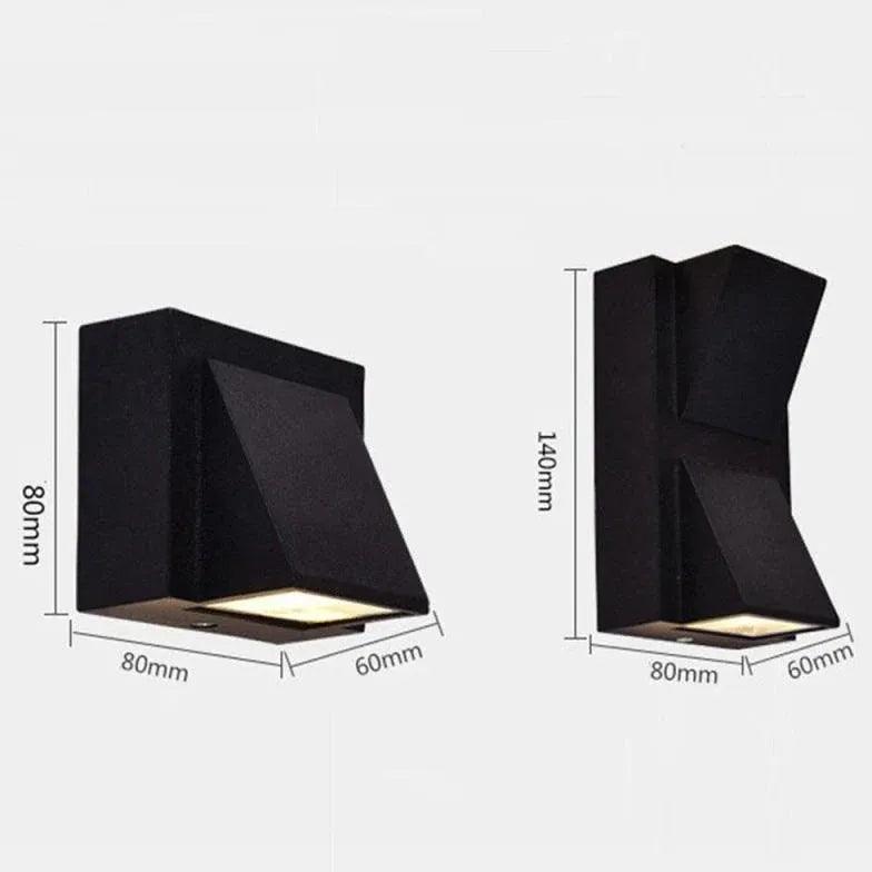 Driveway Wall Lights Modern Black - Clowas