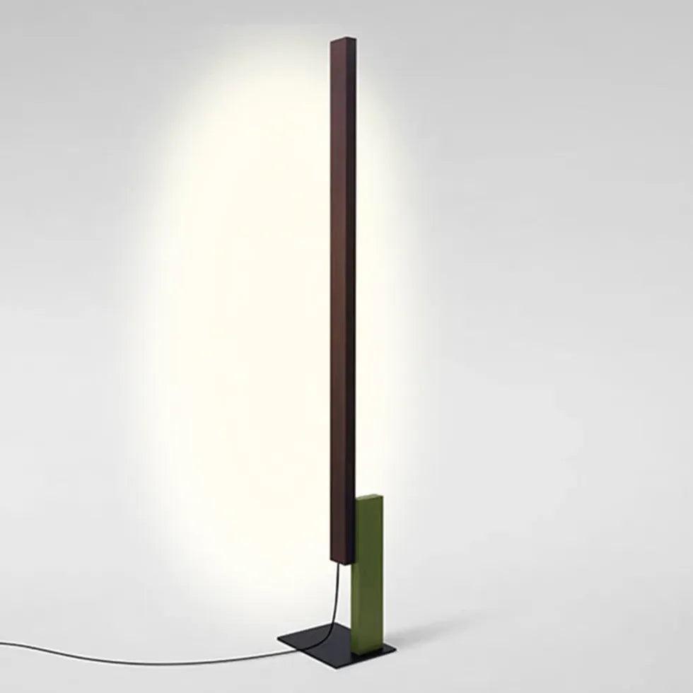 Dual-Color Straight Rod Minimalist Floor Lamp - Clowas