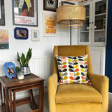 Vintage Rattan Floor Lamp for Living Room