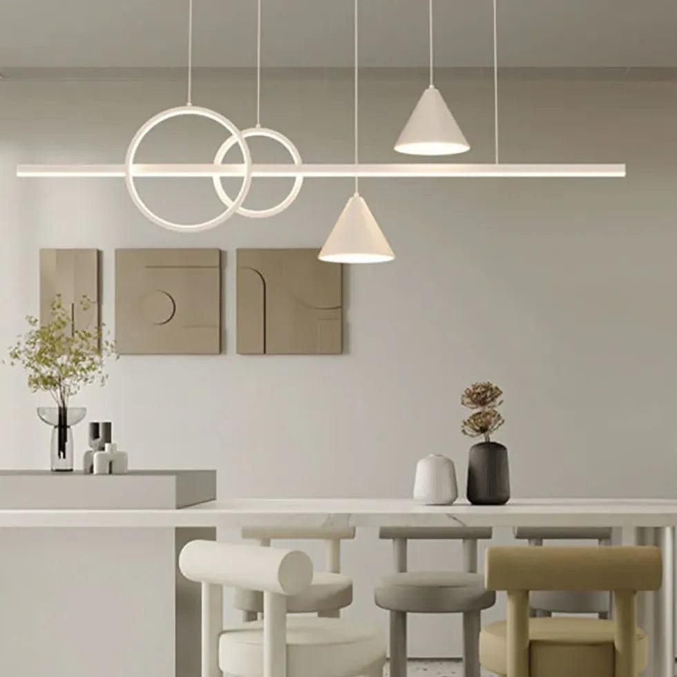 Modern Geometric Pendant Light for Dining Room