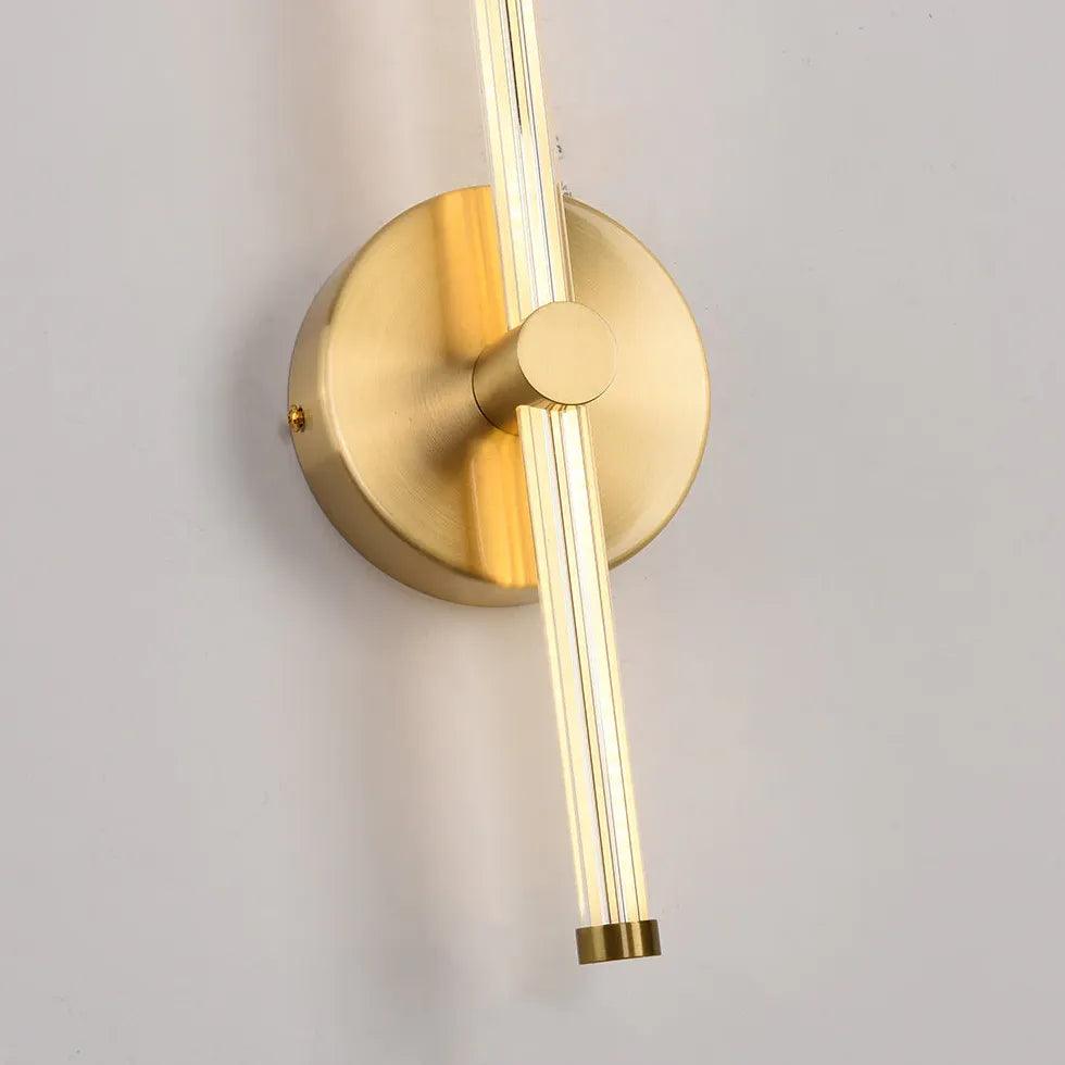 Vertical Lines Led Brass Wall Lights - Clowas