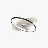 Flat Oval Modern Bedroom Fan Light - Clowas