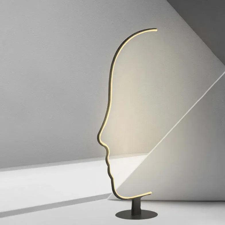 Side-Face Outline Artistic Modern Table Lamp - Clowas