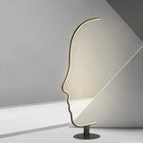 Side-Face Outline Artistic Modern Table Lamp - Clowas