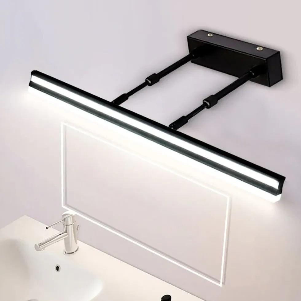 Acrylic Black Linear Bathroom Mirror Lights - Clowas