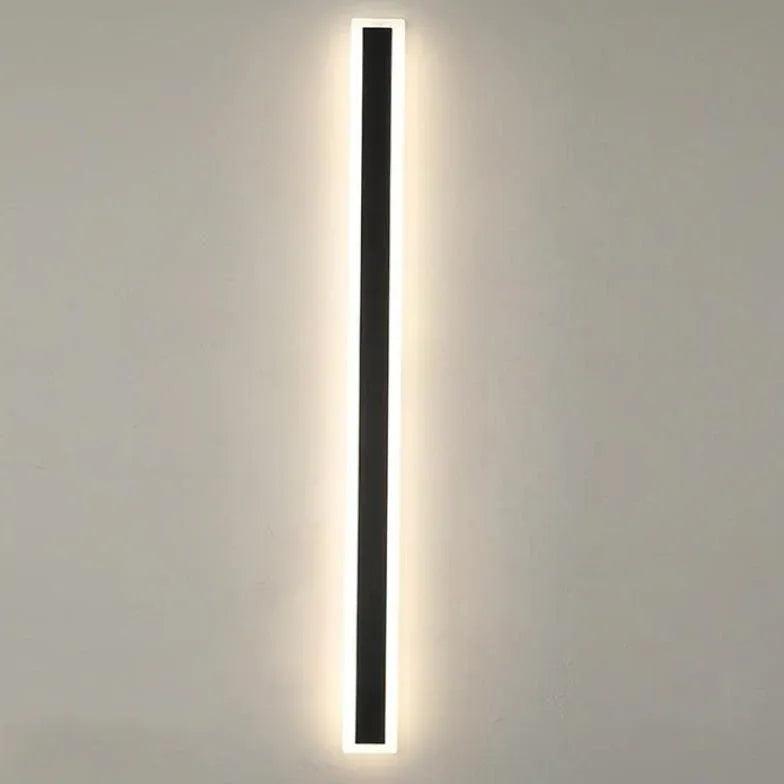 Black Linear LED Outdoor Wall Light - Clowas