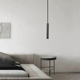 Minimalist Long Cylindrical LED Pendant Light Fitting
