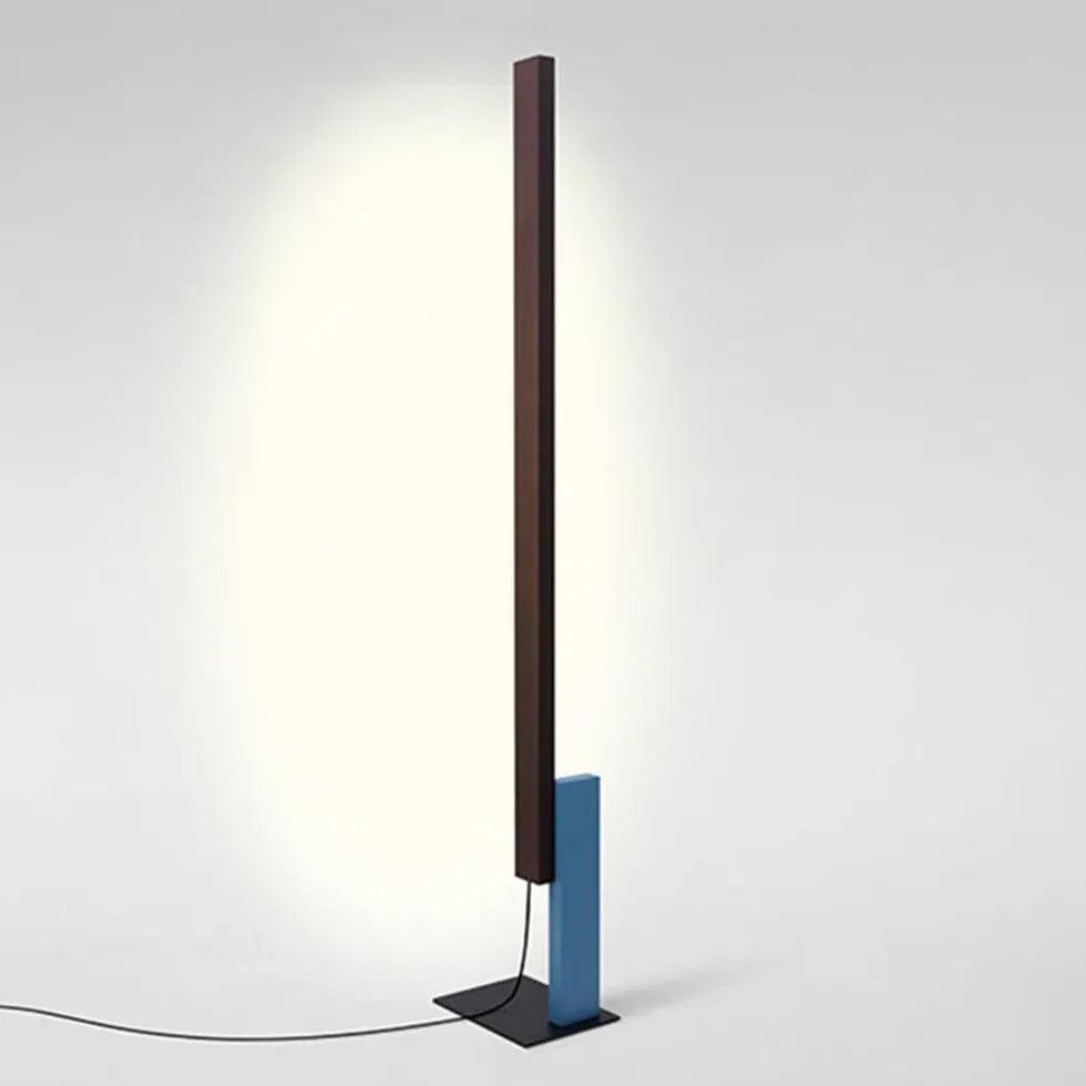Dual-Color Straight Rod Minimalist Floor Lamp - Clowas