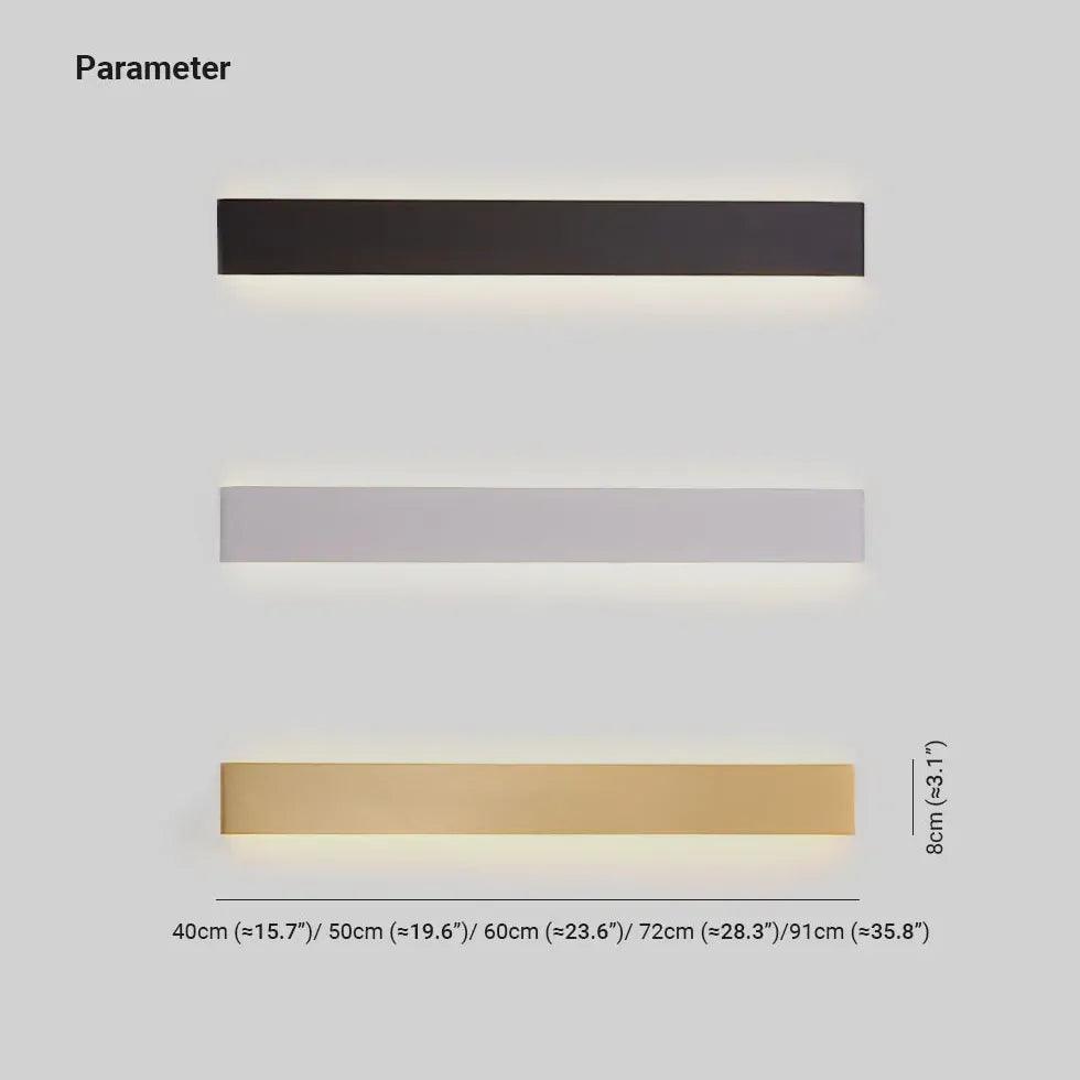 Rectangular Flush Led Modern Wall Lights - Clowas