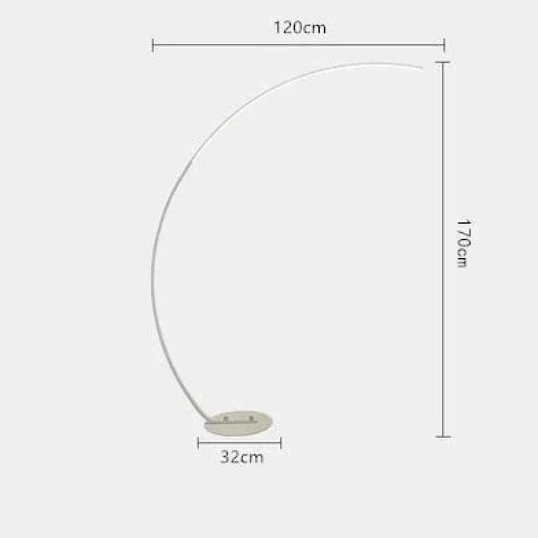 Linear Minimalist Curved Design Floor Lamp - Clowas