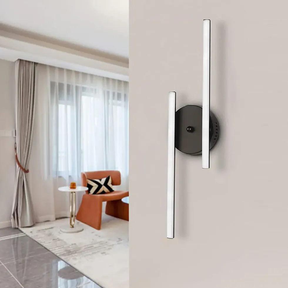 Dual Linear Round Led Modern Wall Lights - Clowas