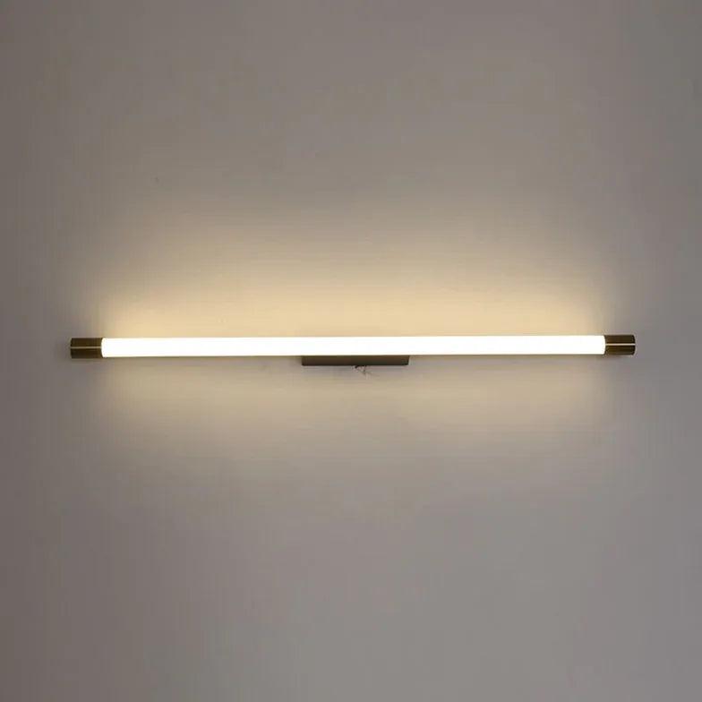 Gold Thin Tube Led Bathroom Mirror Lights - Clowas