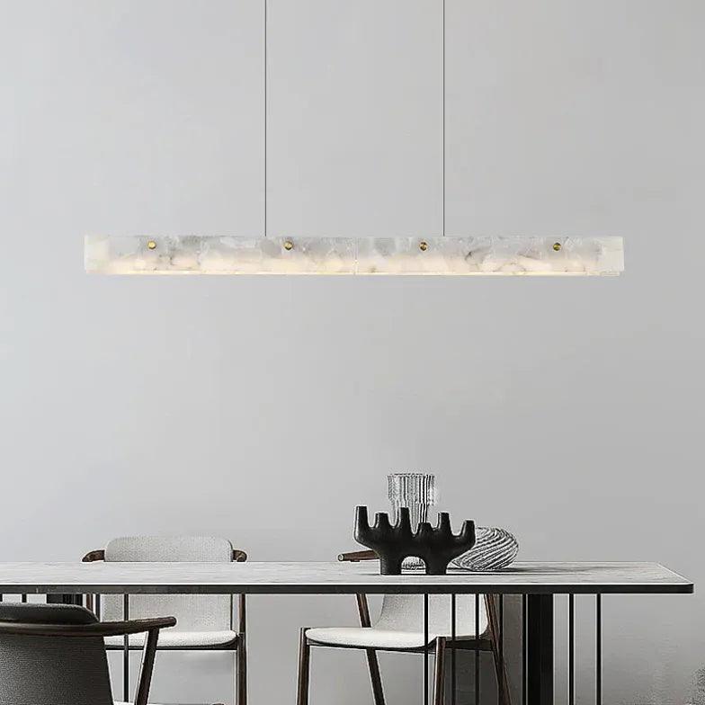 Onyx Finish White Dining Room Pendant Light - Clowas