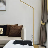 Gold Long Strip LED Floor Lamp - Clowas