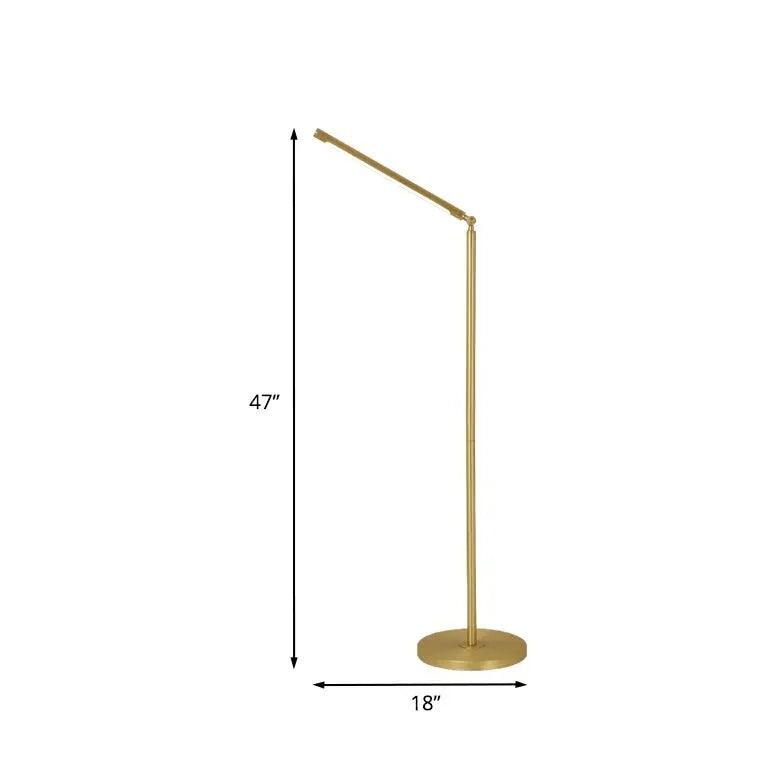 Gold Long Strip LED Floor Lamp - Clowas