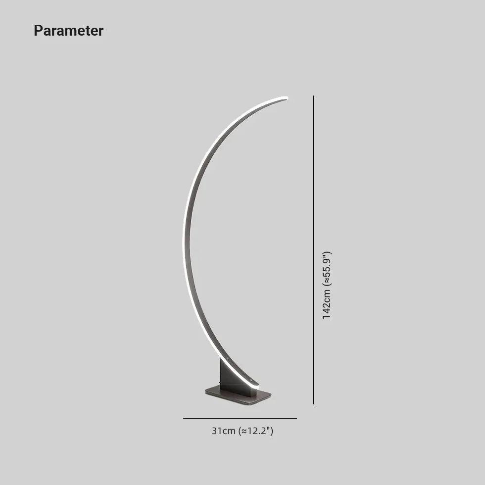 Arc-Shaped LED Modern Minimalist Floor Lamp - Clowas