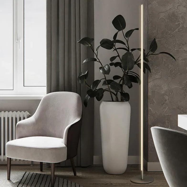 Slim Cylindrical Minimalist Floor Lamp - Clowas