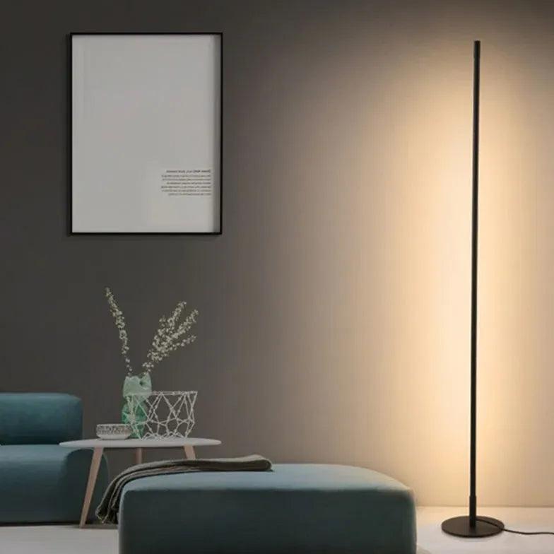 Slim Cylindrical Minimalist Floor Lamp - Clowas