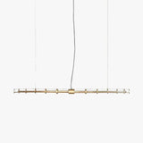 Tubular Gold Industrial LED Pendant Light - Clowas