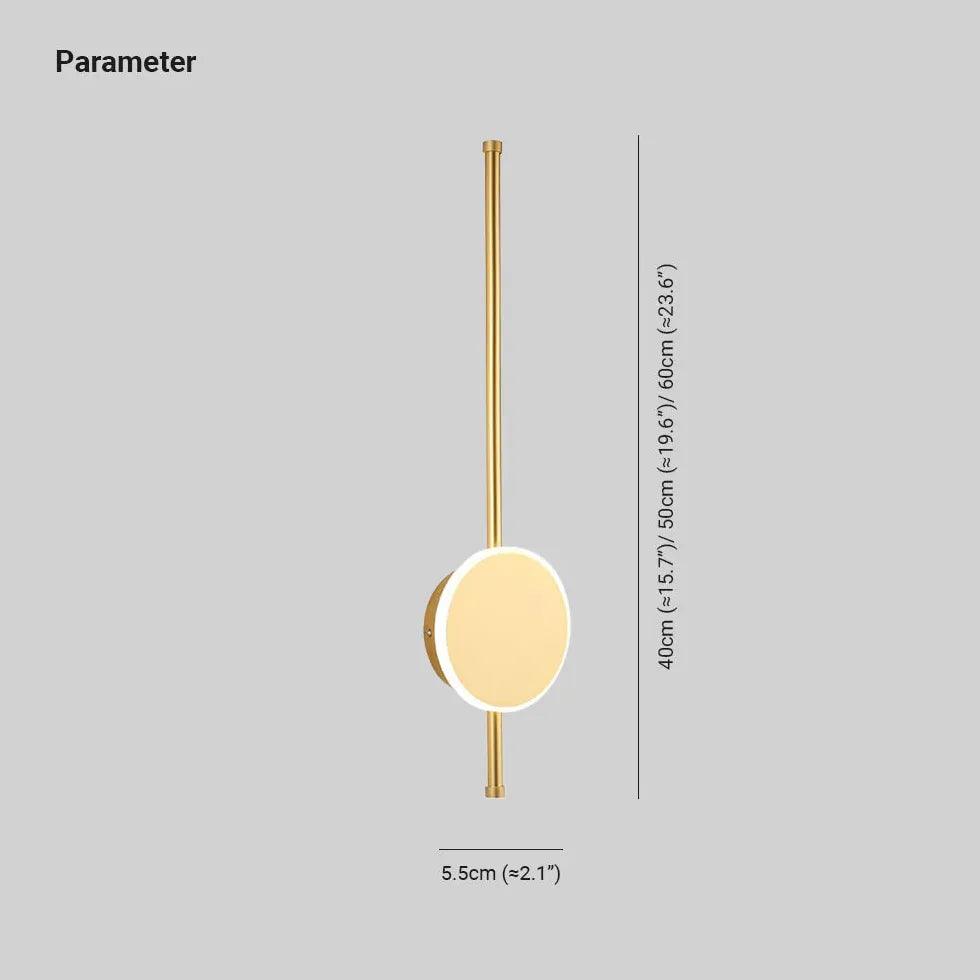 Vertical Round Led Modern Wall Lights - Clowas