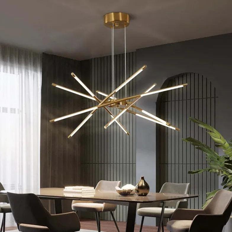 Black LED Branch Structure Chandelier - Clowas